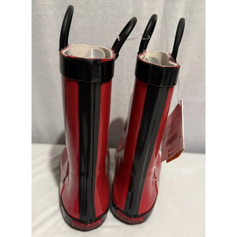 NEW With TAGS NWT Gymboree Kids Boys Rain boots Size 1 Pirate Red